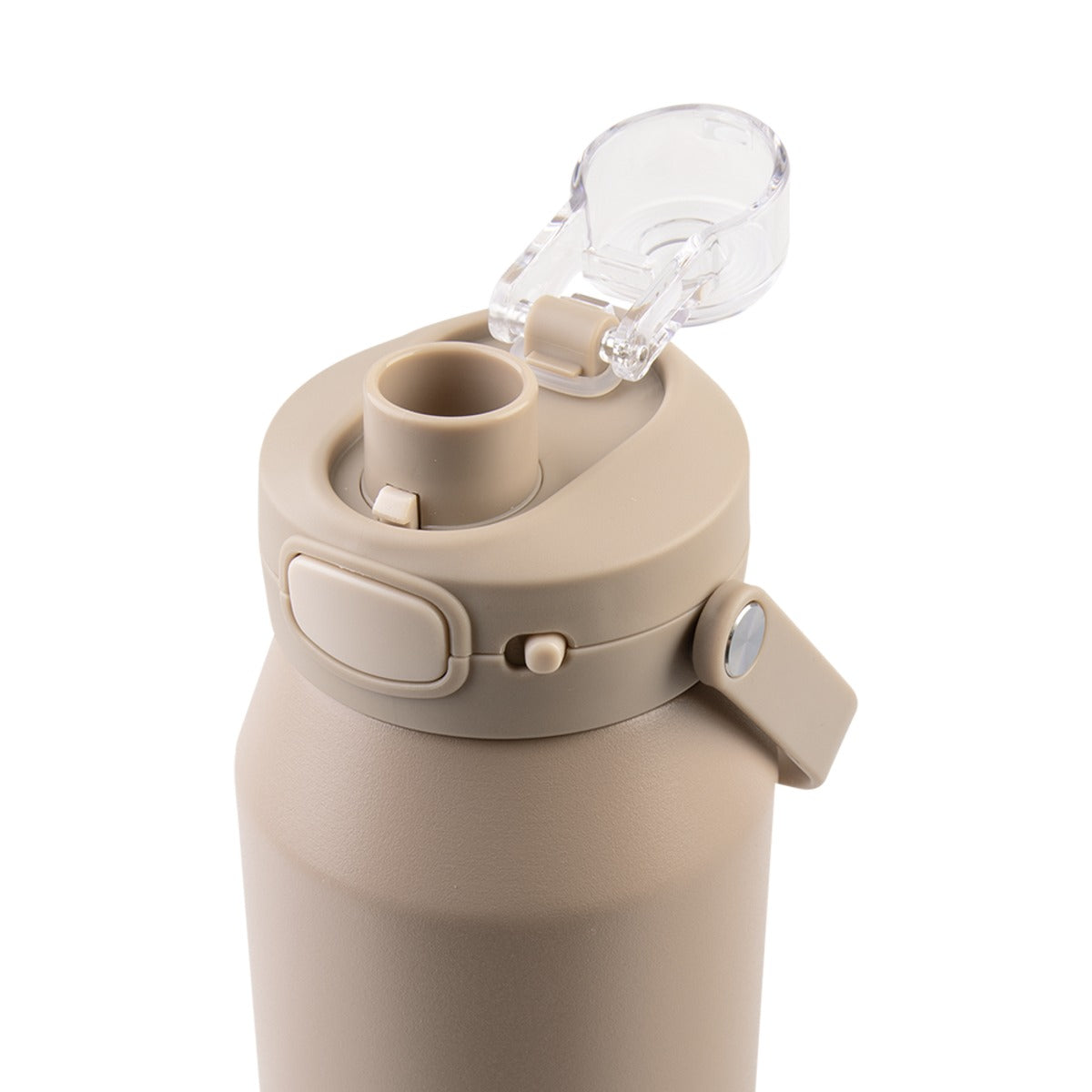 Oasis Ceramic Lined S/S Triple Wall Insulated "Capri" Drink Bottle W/ Quick Release Lid 1L Latte