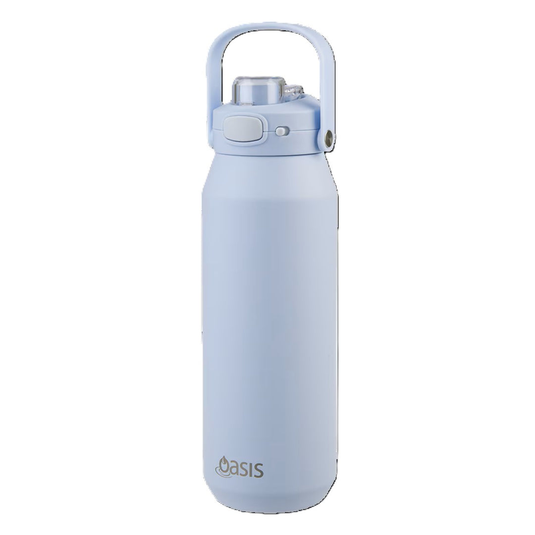Oasis Ceramic Lined S/S Triple Wall Insulated "Capri" Drink Bottle W/ Quick Release Lid 1L Periwinkle