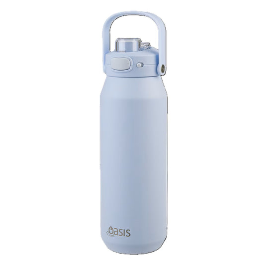 Oasis Ceramic Lined S/S Triple Wall Insulated "Capri" Drink Bottle W/ Quick Release Lid 1L Periwinkle