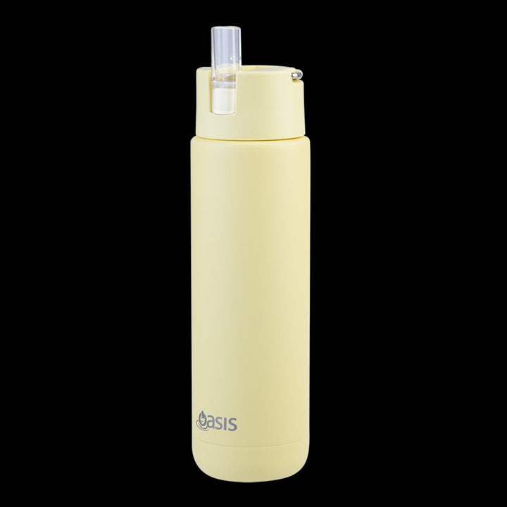 Oasis Ceramic Lined S/S Triple Wall Insulated "Moda" Drink Bottle 700Ml  (Daffodil)