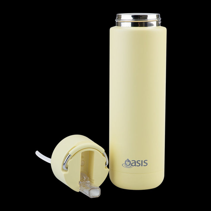 Oasis Ceramic Lined S/S Triple Wall Insulated "Moda" Drink Bottle 700Ml  (Daffodil)