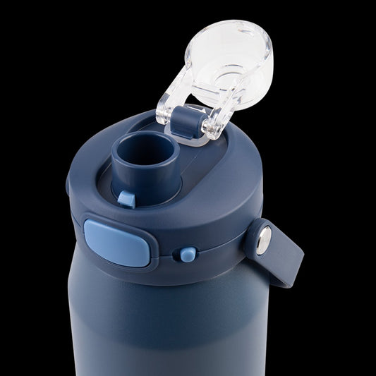 Oasis Ceramic Lined S/S Triple Wall Insulated "Capri" Drink Bottle W/ Quick Release Lid 750Ml Indigo