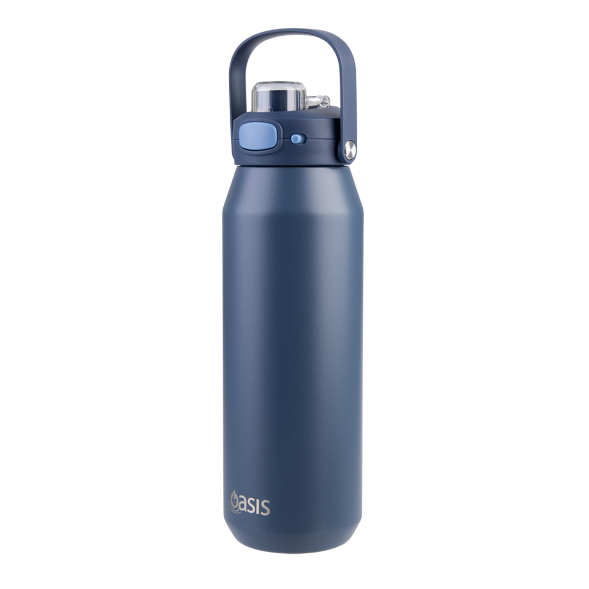 Oasis Ceramic Lined S/S Triple Wall Insulated "Capri" Drink Bottle W/ Quick Release Lid 1L Indigo