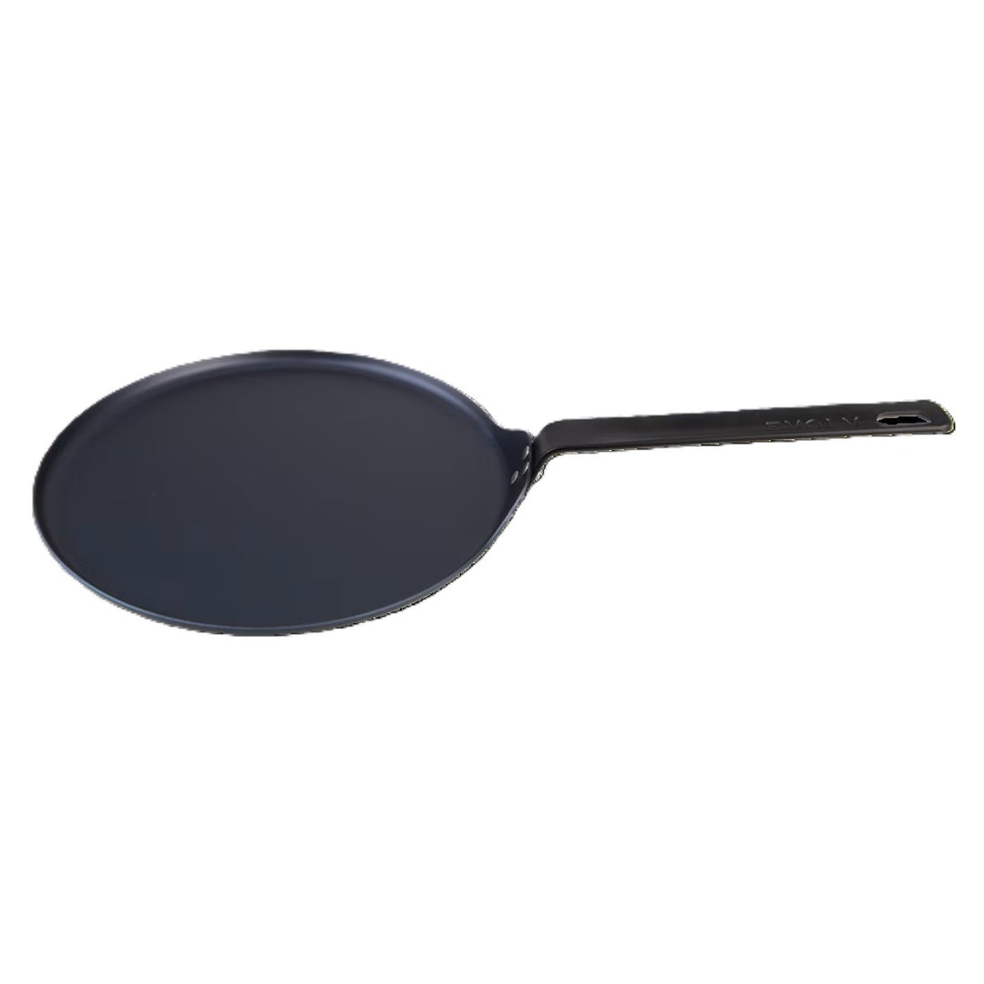 Evolv Pre-Seasoned Carbon Steel Crepe/Roti Pan - 28Cm