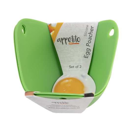 Silicone Egg Poachers Set 2 - Assorted Colours