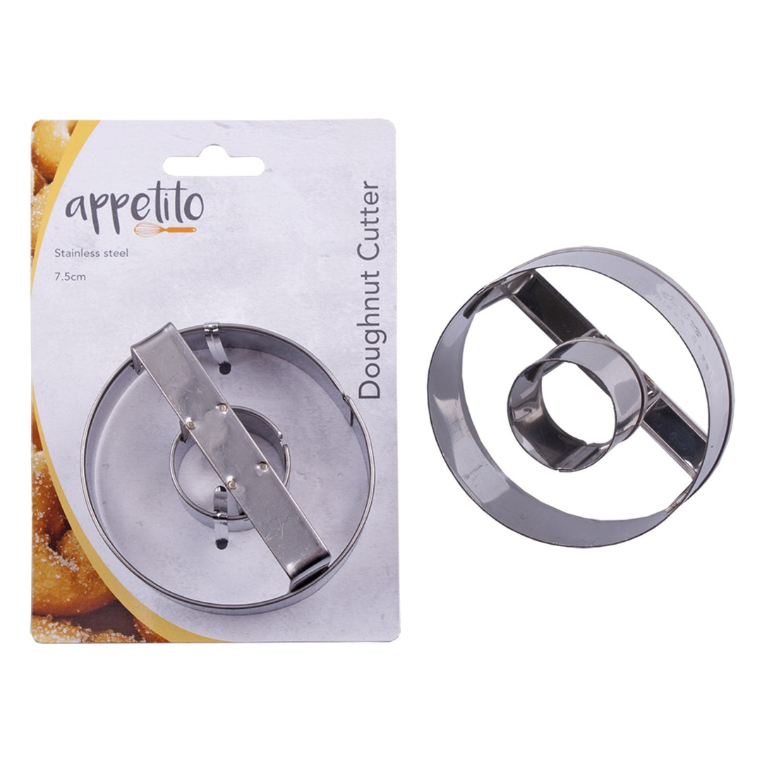 Appetito Stainless Steel Doughnut Cutter 7.5cm Dia.