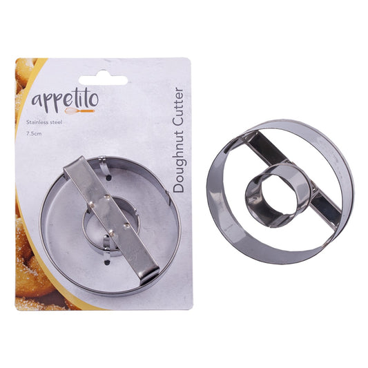 Appetito Stainless Steel Doughnut Cutter 7.5cm Dia.