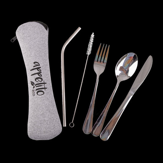 Appetito 5 Pce S/S Traveller'S Cutlery Set