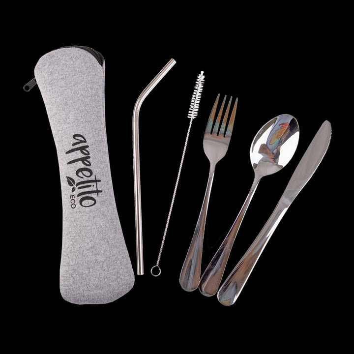 Appetito 5 Pce S/S Traveller'S Cutlery Set