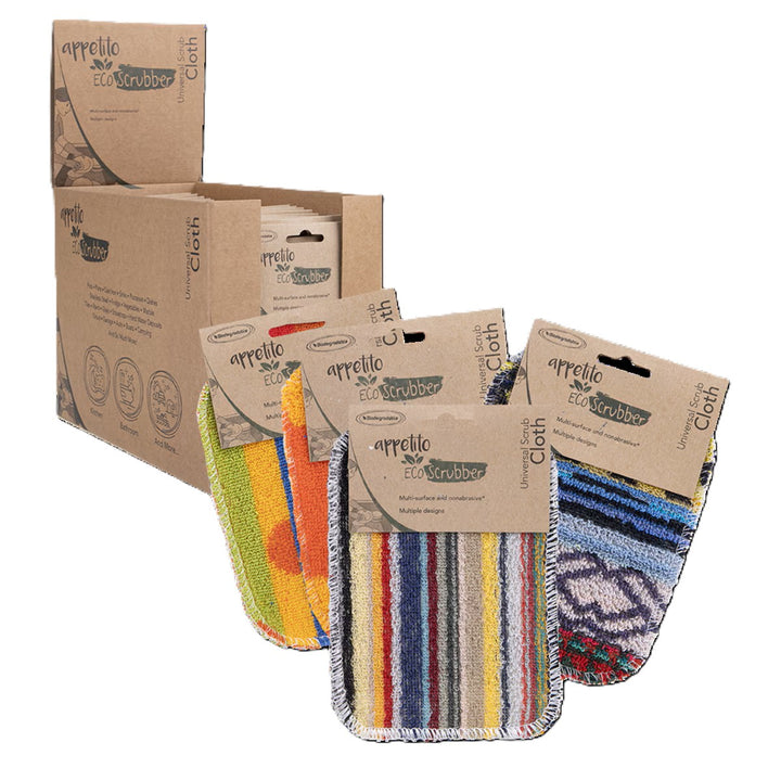 Eco Scrubber Universal Scrub Cloth 12 X 16.5Cm - Assorted