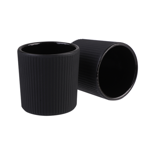 Teaology Cast Iron Tea Cup 120ml Set 2 - Serenity (black)
