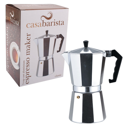 Classic 3 Cup Aluminium Espresso Coffee Maker
