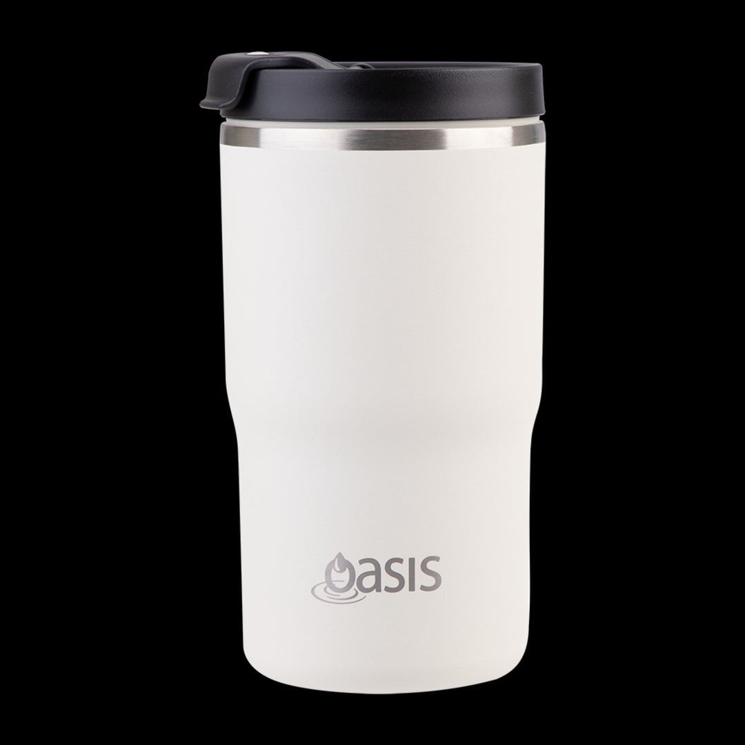 Oasis Ceramic Lined S/S Double Wall Insulated Travel Mug 480Ml (Alabaster)