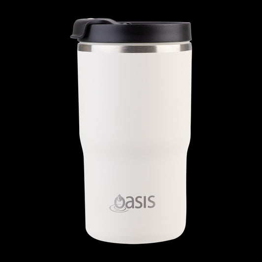 Oasis Ceramic Lined S/S Double Wall Insulated Travel Mug 480Ml (Alabaster)