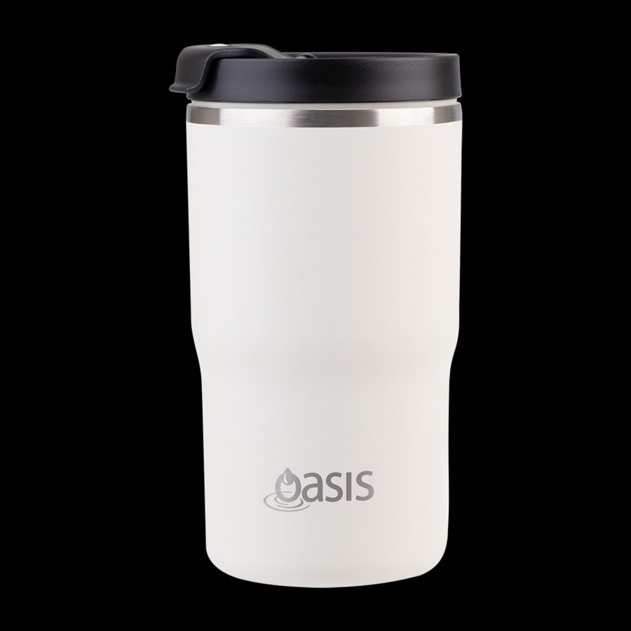 Oasis Ceramic Lined S/S Double Wall Insulated Travel Mug 480Ml (Alabaster)