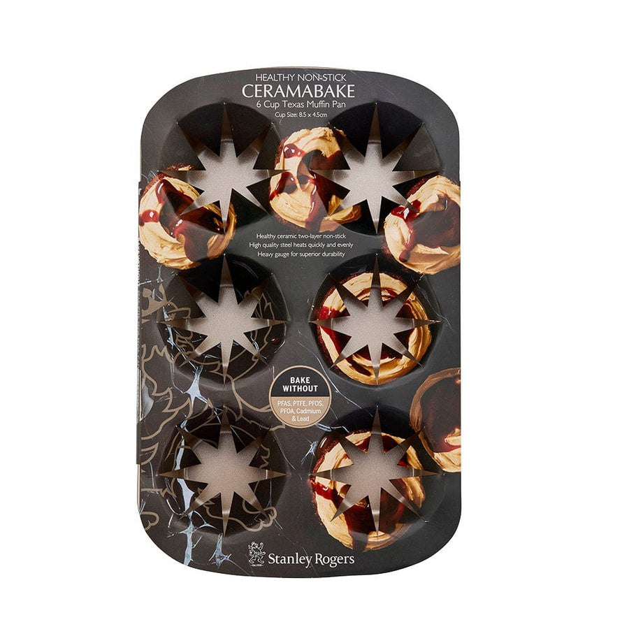 Stanley Rogers Ceramabake Large Texas Muffin 6 Cup