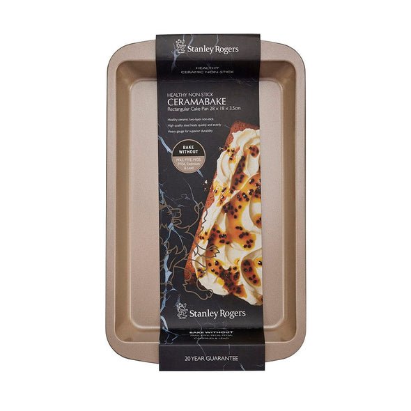 Stanley Rogers Ceramabake Rectangular Cake Pan 28x18cm