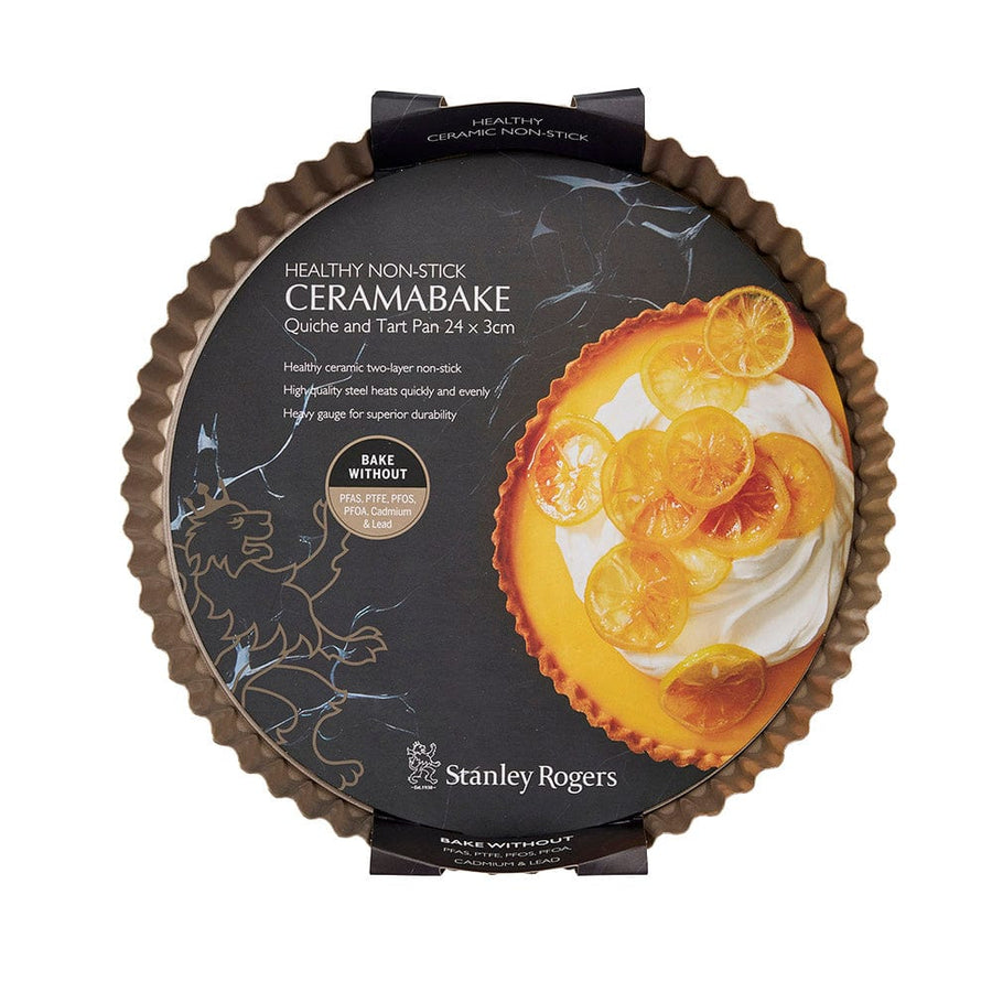 Stanley Rogers Ceramabake Quiche Tart Pan 24cm