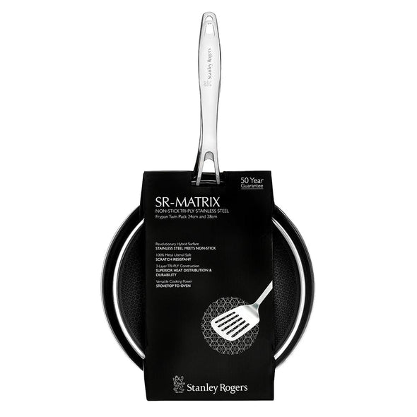 Stanley Rodgers Matrix Frypan Set 24cm And 28cm