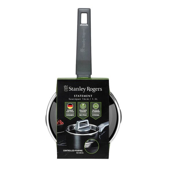 Stanley Rogers Statement Saucepan 16cm Ceramic Non-stick Recycled Aluminium
