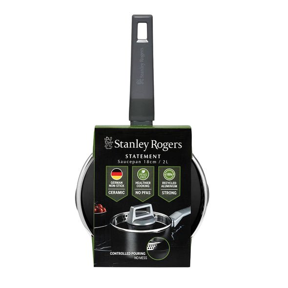 Stanley Rogers Statement Saucepan 18cm Ceramic Non-stick Recycled Aluminium