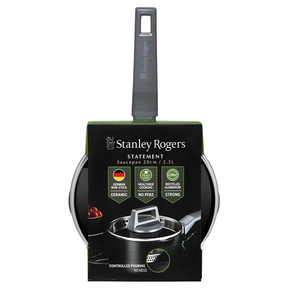 Stanley Rogers Statement Saucepan 20cm Ceramic Non-stick Recycled Aluminium