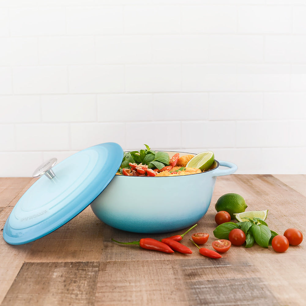 Pyrolux Pyrochef Round French Oven 28cm/6l Duck Egg Blue