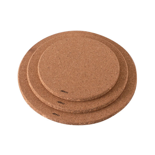 Avanti Round Cork Trivets W Magnets 3pc