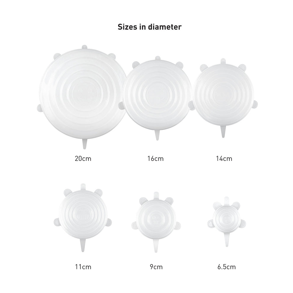 Avanti Silicone Food Covers - Set Of 6