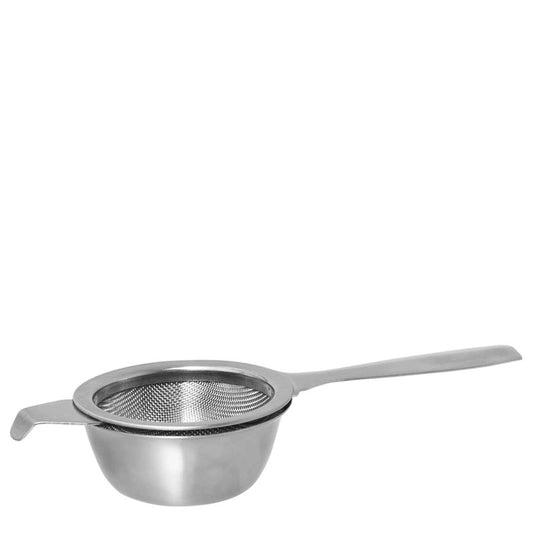 Avanti Mesh Tea Strainer Single Handle With Drip Bowl