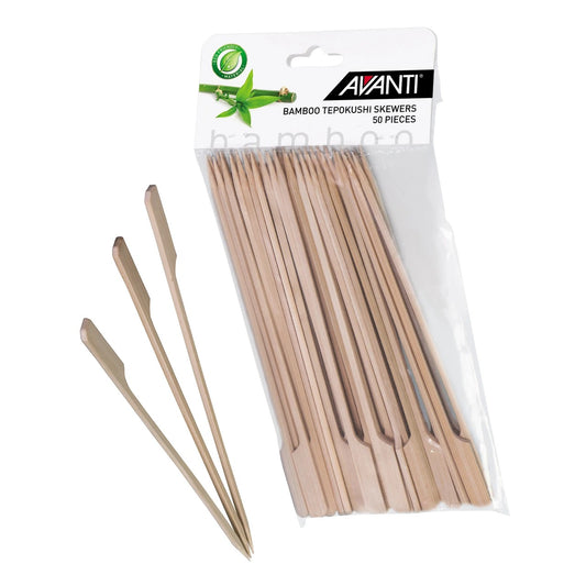 AVANTI BAMBOO TEPOKUSHI SKEWERS 24CMX50