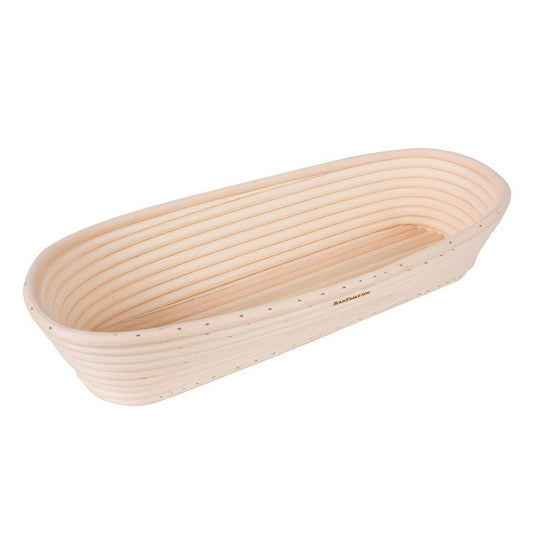Bakemaster Large Oval Proving Basket 35X15X7Cm