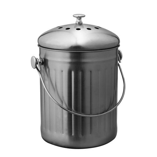 Avanti Compost Bin 5 Litre-stainless