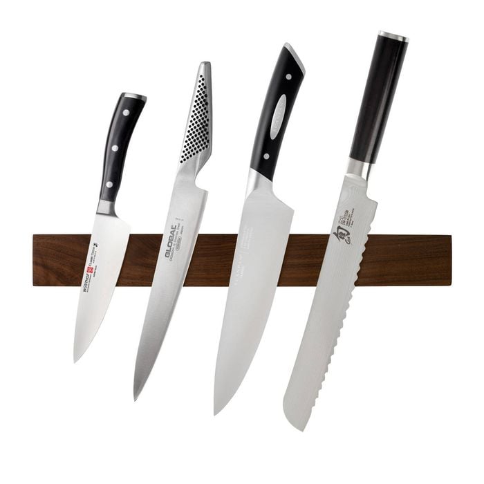 Cheftech Walnut Magnetic Knife Rack 45Cm