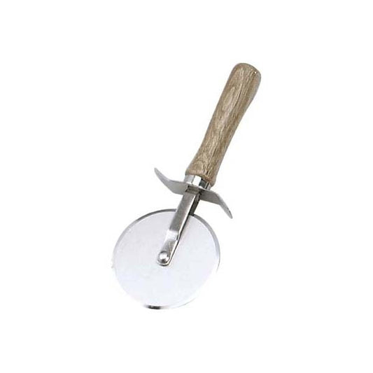 Pizza Wheel Cutter 18/0 S/s Wheel With Wood Handle 100mm