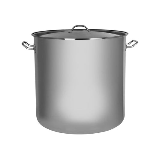 Chef Inox Stockpot-18/10 98lt 500x500mm W/lid Elite