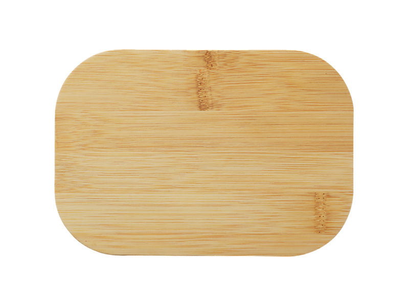 White Basics Butter Dish Bamboo Lid