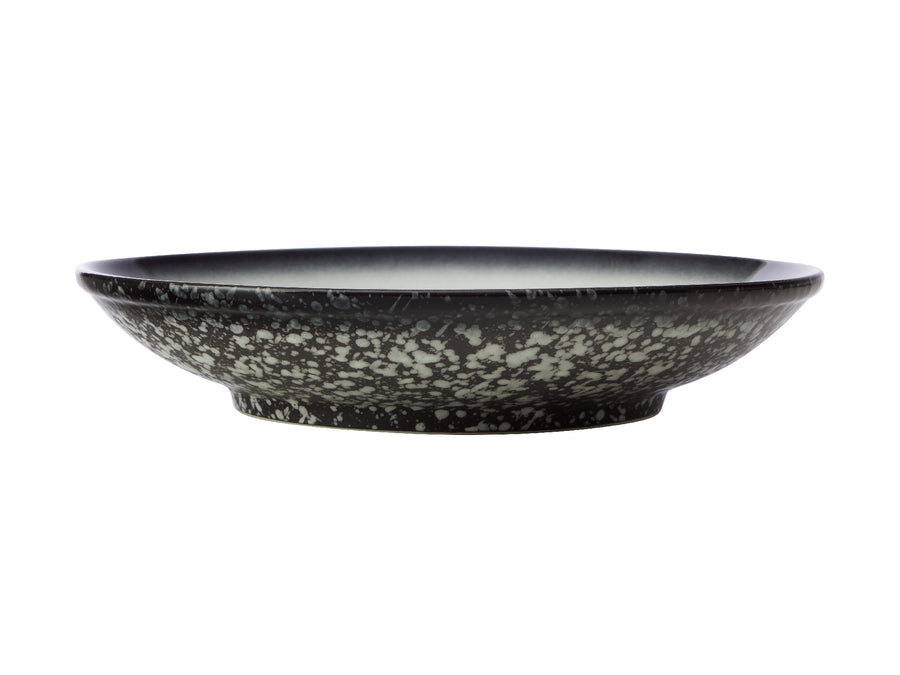 Caviar Granite Footed Bowl 25cm