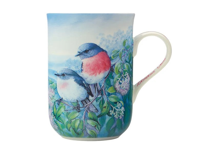 10yr Anniversary Mug 300ml Rose Rob [DSG:ROSE ROBIN]