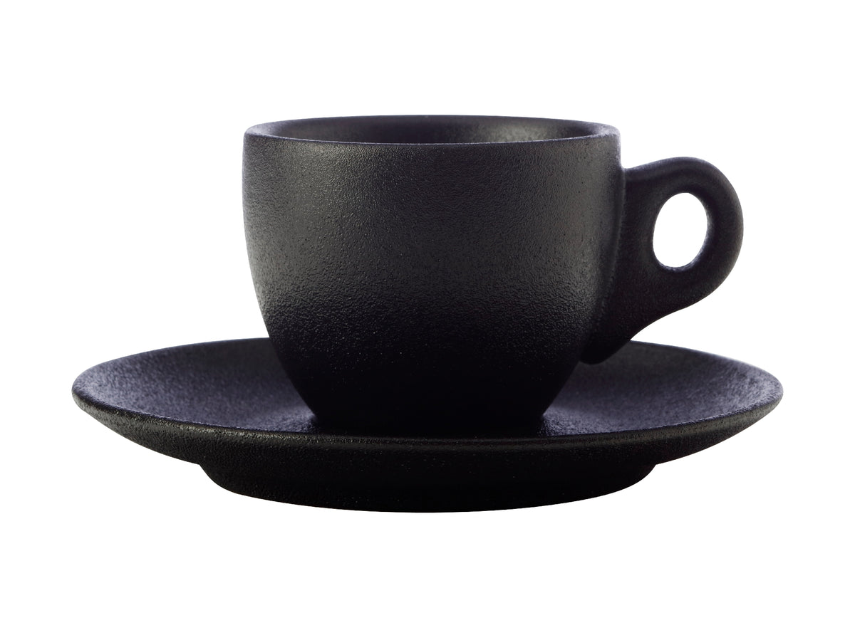 Mw Caviar Demi Cup & Saucer 100ml Black