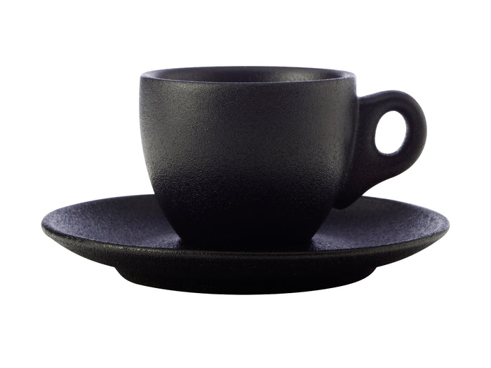 Mw Caviar Demi Cup & Saucer 100ml Black