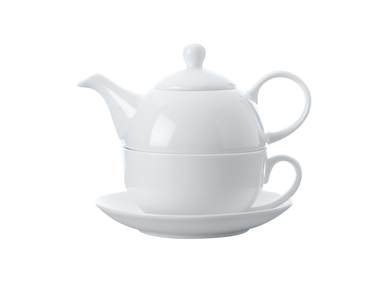 Mw White Basics Tea For One 425ml Gift Boxed