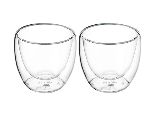 Mw Blend Double Wall Espresso Cup 80ml Set Of 2 Gift Boxed