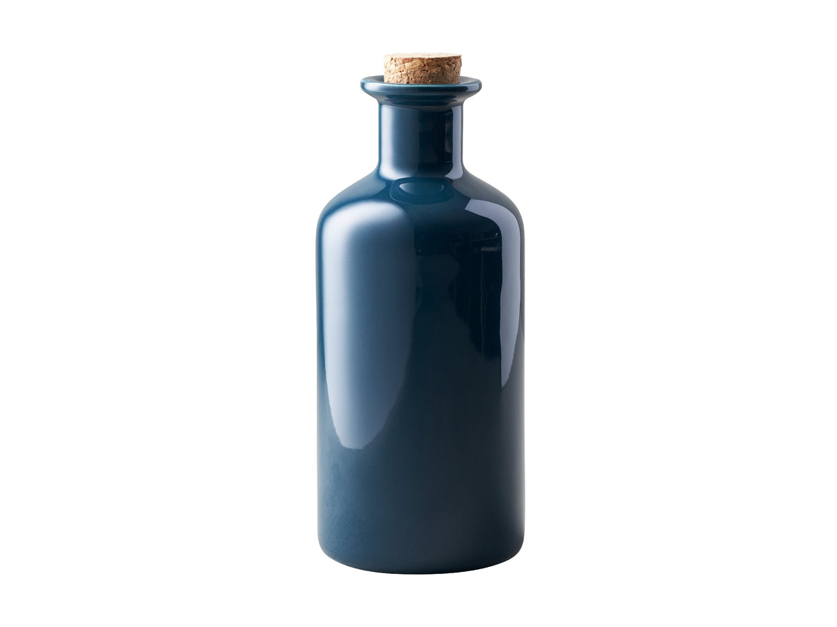 Mw Epicurious Oil Bottle Cork Lid 500ml Teal Gift Boxed