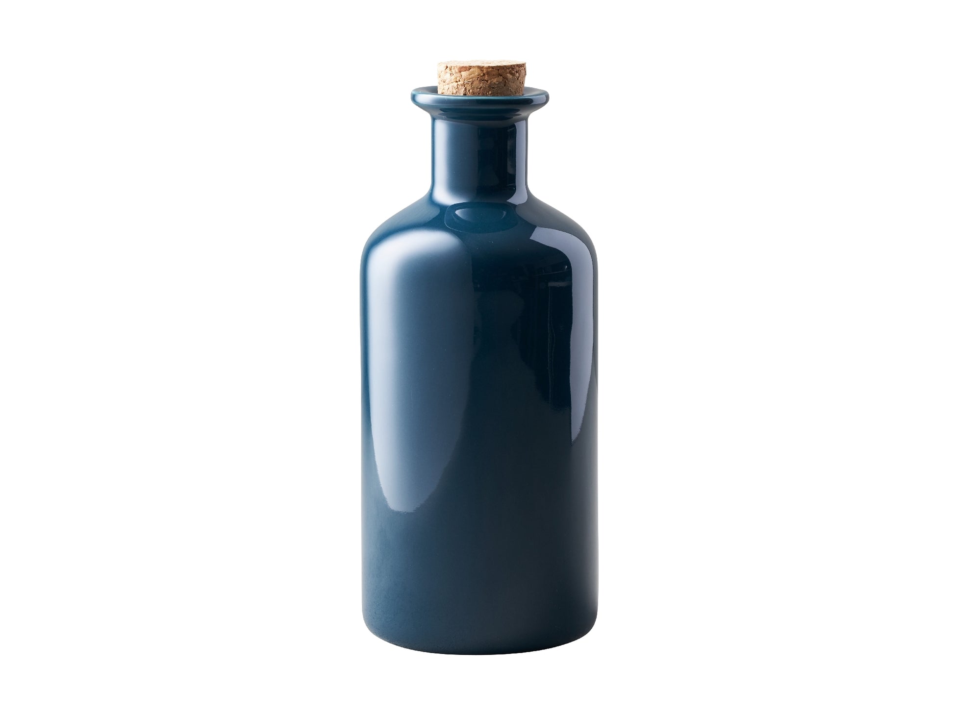 Mw Epicurious Oil Bottle Cork Lid 500ml Teal Gift Boxed