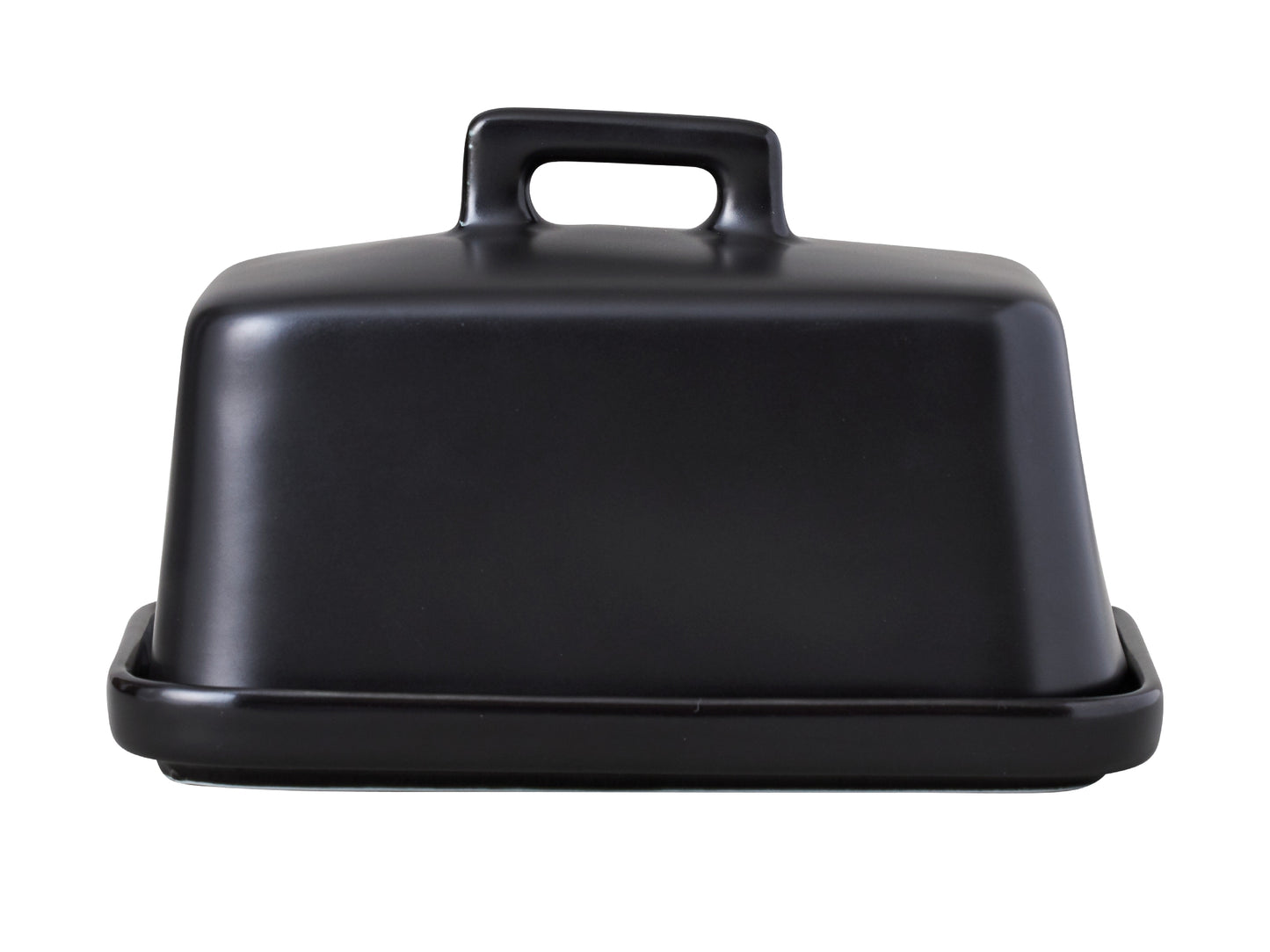 Mw Epicurious Butter Dish Black Gift Boxed