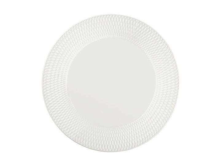 Mw White Basics Diamonds Footed Cake Stand 30cm Gift Boxed