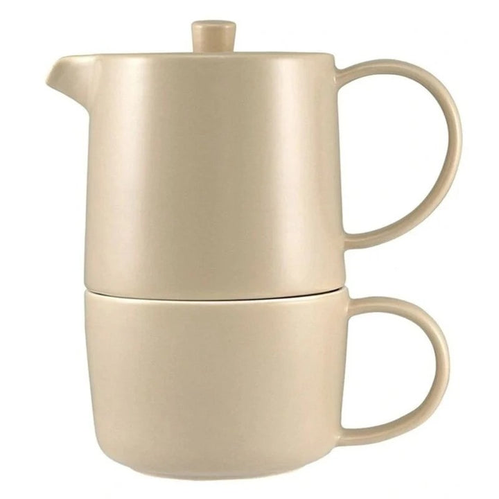 Maxwell & Williams Teapot For One Cafe Life Sand