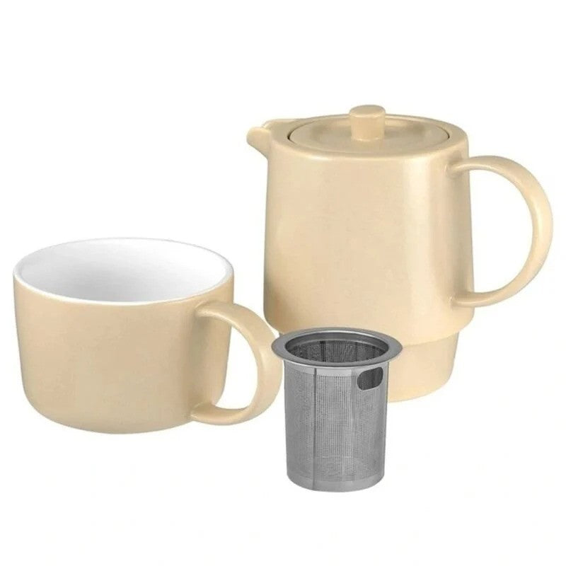 Maxwell & Williams Teapot For One Cafe Life Sand