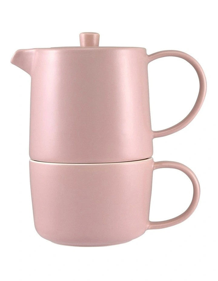 Maxwell & Williams Teapot For One Cafe Life Rose